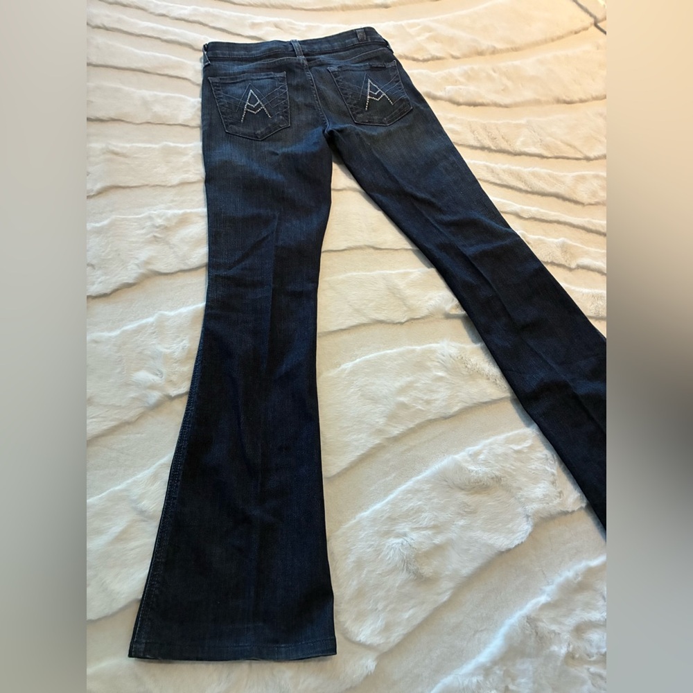 7 For All Mankind Dark Indigo Flare Jeans